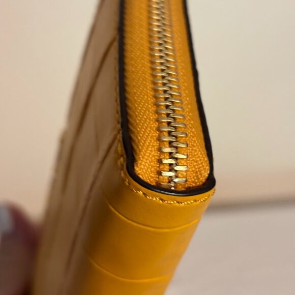 Rare Michael Kors Yellow Leather Handbag with matching wallet and a dust bag - Picture 15 of 16